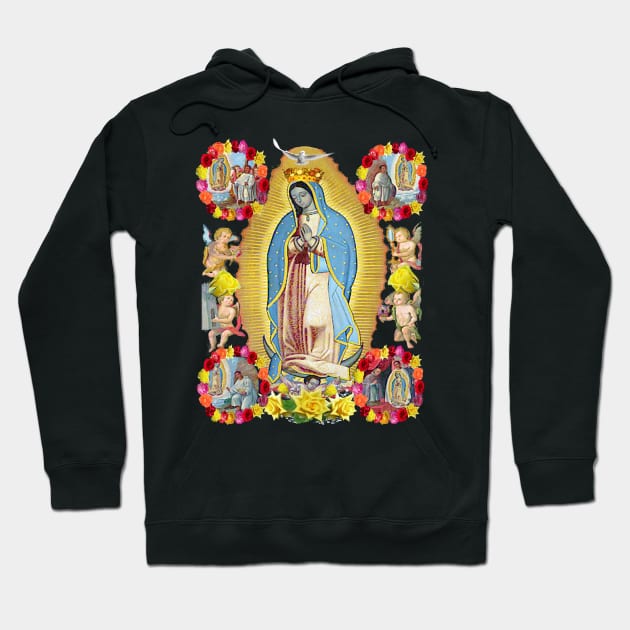 Our Lady of Guadalupe Mexican Virgin Mary Mexico Apparitions Juan Diego 2018 Hoodie by hispanicworld